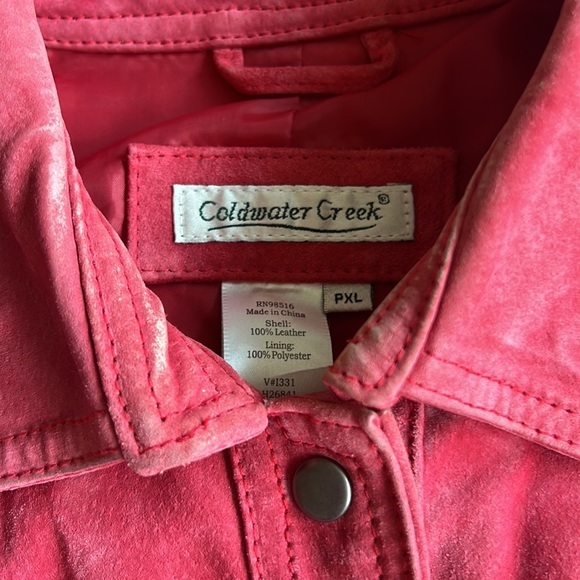 Coldwater Creek Leather Jacket Petite XL - Picture 2 of 9